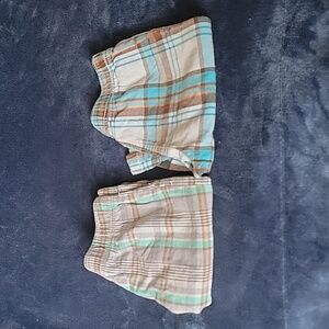 Jumping beans, boys plaid shorts, 5/6